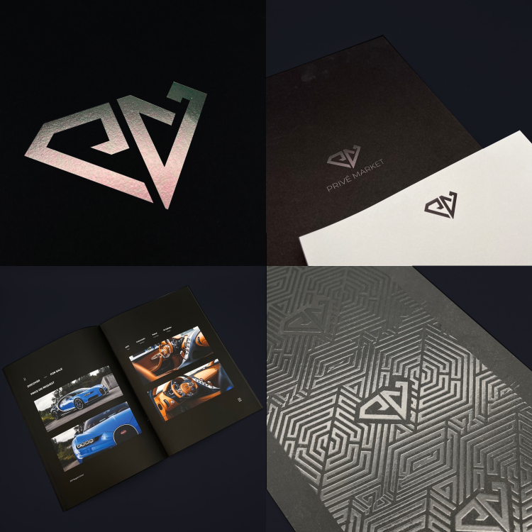 INVITATION WITH POCHETTE // PARTIAL VARNISH